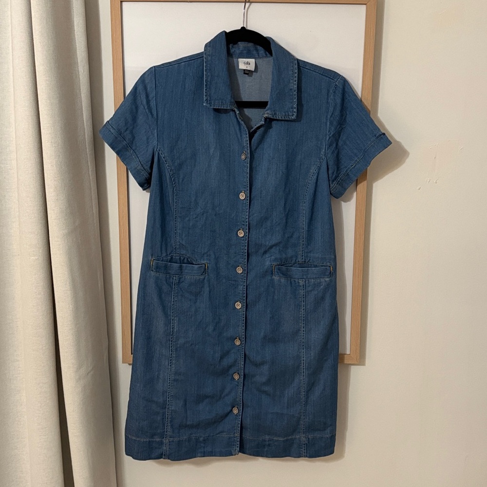 Cabi Denim Dress Size S piece of cale denim dress